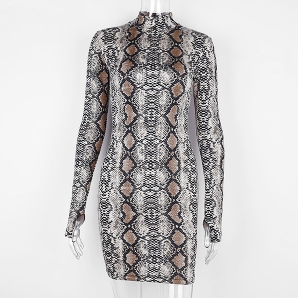 Into the Wild' Snake BodyCon Dress - Picture 3 of 7
